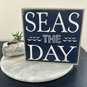💎 3/$15 Seas the Day Beach Wall Sign